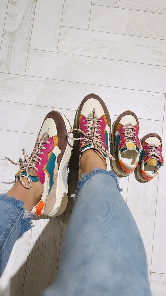 Sneaker hoge zool d365