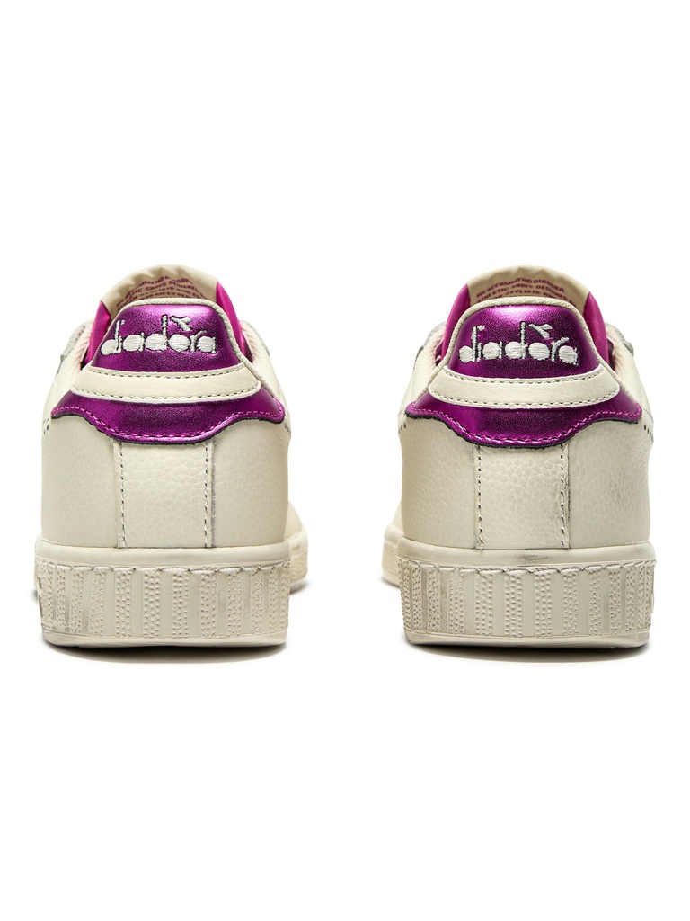 Sneaker game laag wit/fuxia