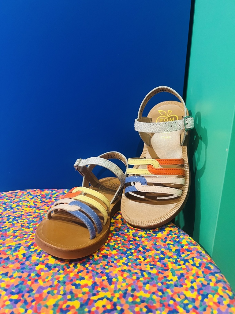 Sandaal plagette rainbow