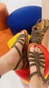 Sandaal plagette strap 