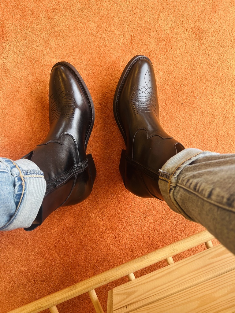 Kort laarsje hak cowboy 7853-101