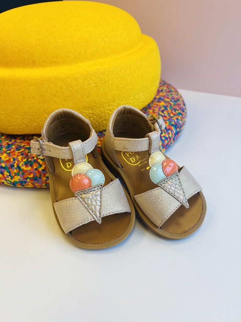 Sandaal gesloten hiel poppy ice cream