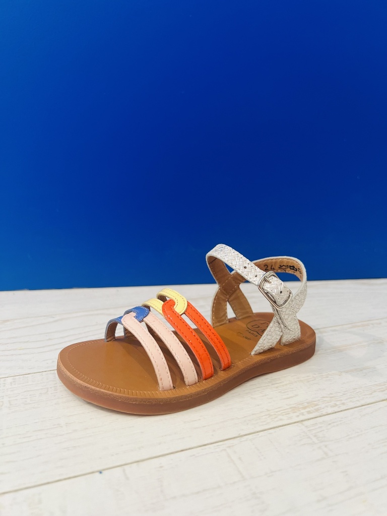 Sandaal plagette rainbow