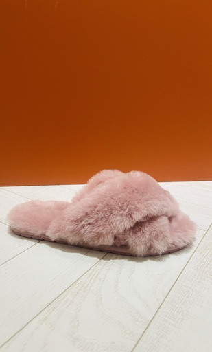 Pantoffel EMU roze kruis