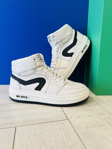 Hoge sneaker H1965 wit/zwart