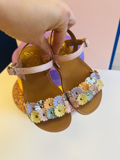 Sandaal plagette multi flo
